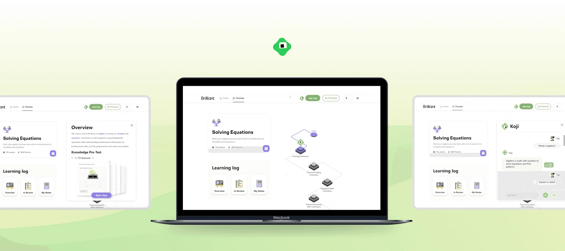 Brilliant e-learning platform redesign.